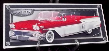 Lg. Dl Red Impala Card Front Kit by Suzi Cooper