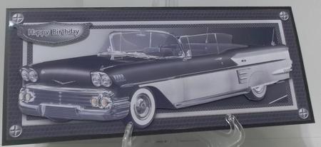 Lg. Dl.black Impala Card Front Kit by Suzi Cooper