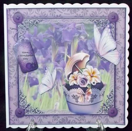 Birthday Floral Cupcake by Suzi Cooper