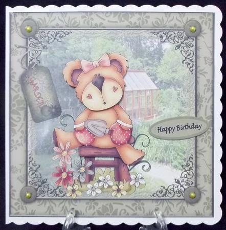 Retirement/birthday Bear by Suzi Cooper