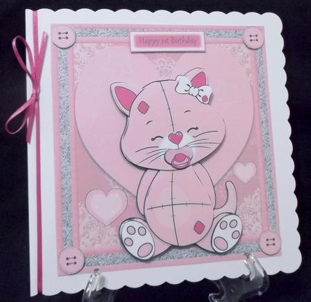 Adorable Pink Bear 8x8 Mini Kit by Suzi Cooper