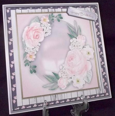 Lovely Roses and Blossom Om a Pearl Mat  by Suzi Cooper