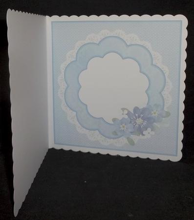 Blank Insert for Cottage Garden with Scalloped Edge by Suzi Cooper