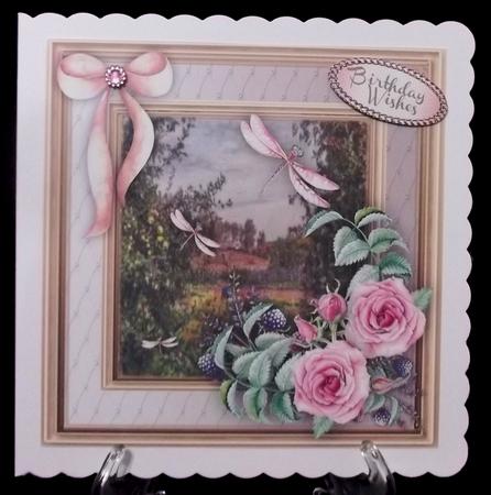 Beautiful Dragonflies and Roses . by Suzi Cooper