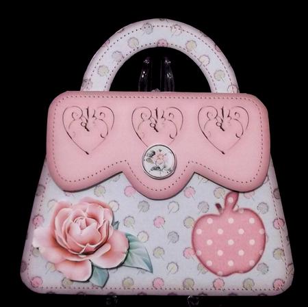 Peach Handbag Shaped Card Mini Kit by Suzi Cooper