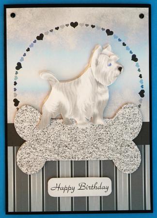 Westie Card Front by Suzi Cooper