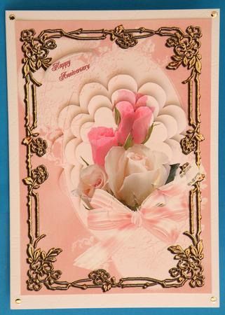 Pink and Cream Roses by Suzi Cooper