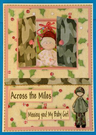 Open the Door! Baby's First Christmas Army Card by Suzi Cooper