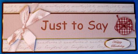 Just to Say? by Suzi Cooper