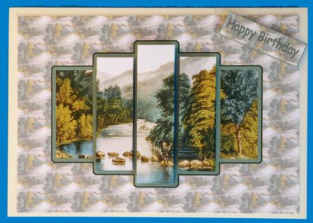 Gone Fishing Pyramid Panel by Suzi Cooper