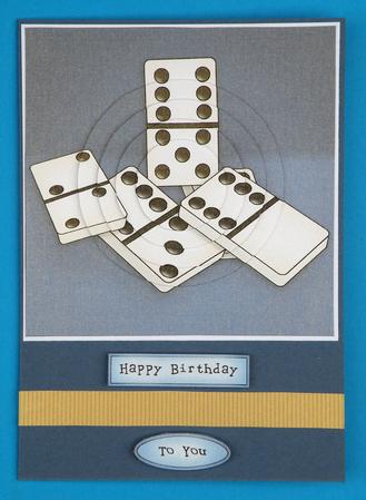 Dominoes Quick Card with Circle Pyramage by Suzi Cooper