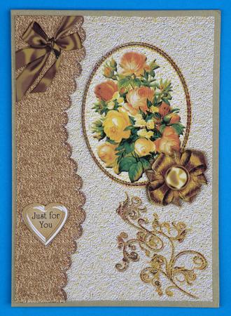Golden Roses with a Flourish by Suzi Cooper