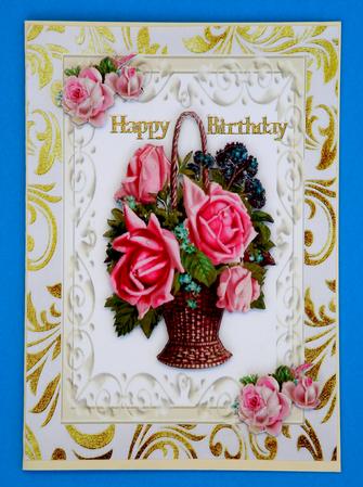 Beautiful Basket of Roses by Suzi Cooper