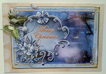 Winter Scenery & Florals-merry Christmas by SYLVIA Chapman