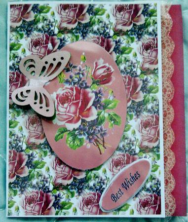 Vintage Roses and Violets by SYLVIA Chapman