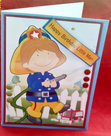 Mini Dude Fireman A4 by SYLVIA Chapman
