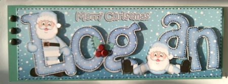 Xmas Large Dl Logan Quick Card N 3D Decoupage by SYLVIA Chapman