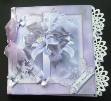 8x8 Lily Cross Card Topper by SYLVIA Chapman
