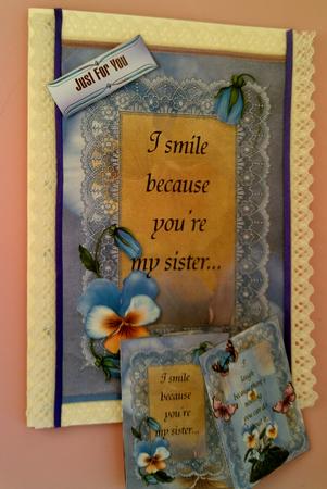 My Sister 5x7 Quick Card by SYLVIA Chapman