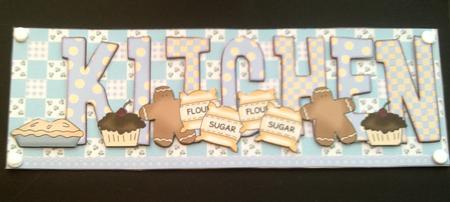 Room Sign - Kitchen in Lilac by SYLVIA Chapman