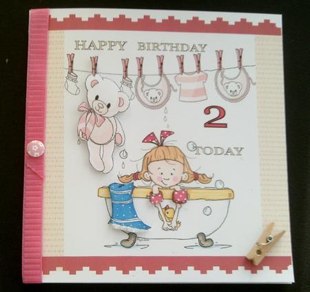 Crafty Bob's Sassy Cheryl Single: Pollys Swim in the Bath by SYLVIA Chapman