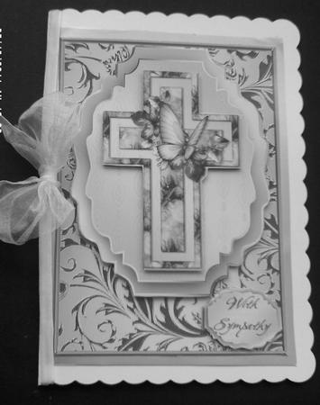 Butterfly Sympathy Card by SYLVIA Chapman