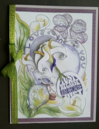 Love Message from Calla Lily-a4 by SYLVIA Chapman