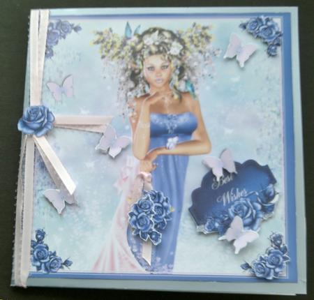 Wisteria Fairy Card Front/topper by SYLVIA Chapman