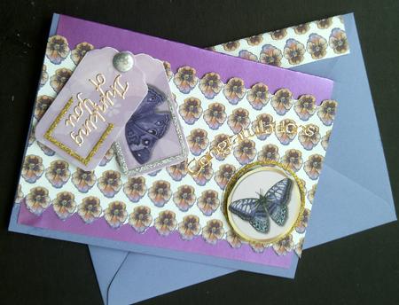 Pansies Backing Paper by SYLVIA Chapman