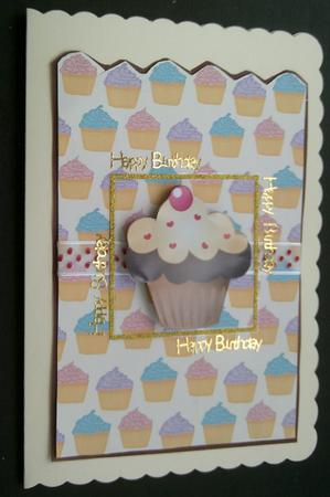 Cup Cake Backing Paper by SYLVIA Chapman