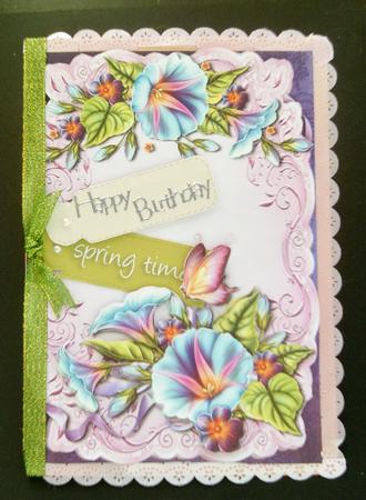 Gorgeous Morning Glory Topper & Plaque by SYLVIA Chapman