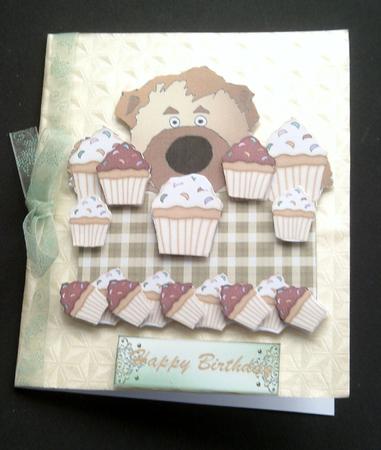 Cupcake Bear Topper by SYLVIA Chapman