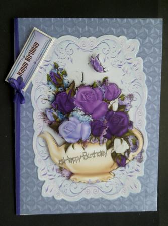 Gorgeous Heirloom Roses Teapot Topper & Plaque by SYLVIA Chapman