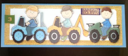 Ruff & Tuff Boys with Diggers & Trucks Dl by SYLVIA Chapman