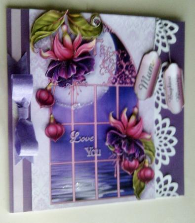 Enchanted Fuschias Window by SYLVIA Chapman