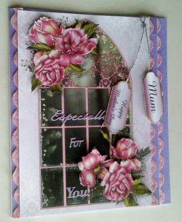 Enchanted Glory Roses Window by SYLVIA Chapman