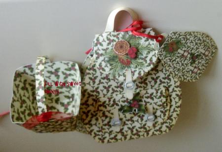 Christmas Holly Berry Backpack Kit by SYLVIA Chapman