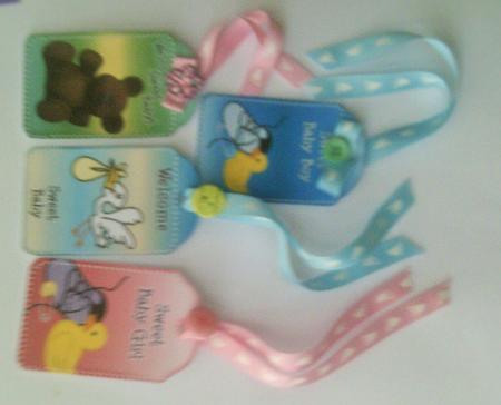 Baby Tags by SYLVIA Chapman