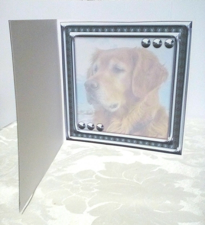  JJ LOVE MY DOG GOLDEN RETRIEVER 8X8 by Sylvia Sprot