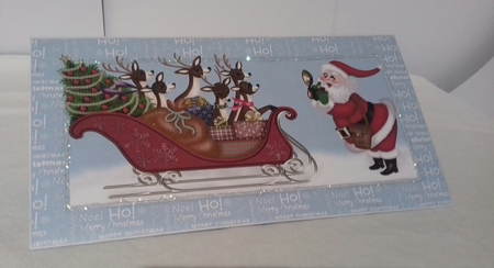 Santa & Reindeer Moneyholder Envelope by Sylvia Sprot