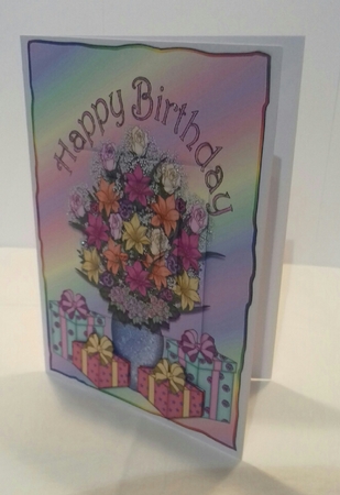 Birthday Flowers In A Vase by Sylvia Sprot