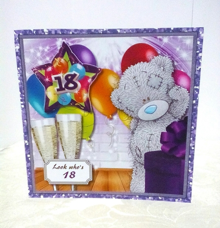 Tatty teddy now you can drink legally....18th birthday by Sylvia Sprot