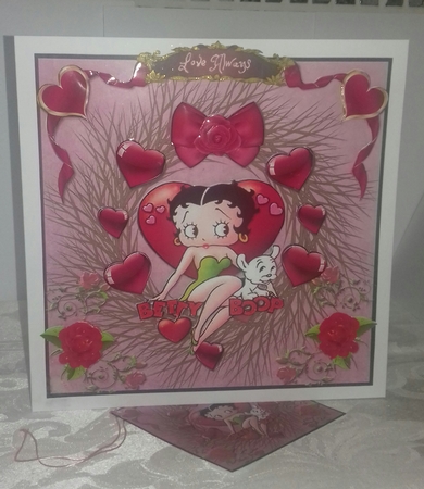 Betty Boop Valentines 1 Mini Kit by Sylvia Sprot