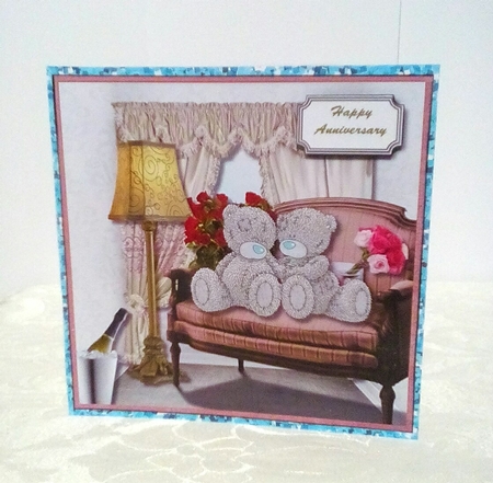 Tatty teddy valentine, anniversary or engagement by Sylvia Sprot
