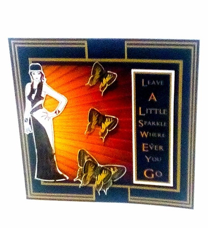 Art Deco - Gold Sparkle by Sylvia Sprot