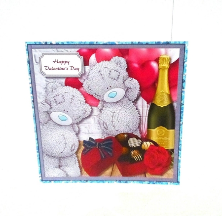 Tatty teddy valentines card front by Sylvia Sprot