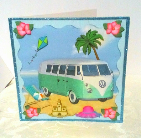 Colourful Camper Vans 6 x Mini Kits by Sylvia Sprot