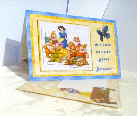 SNOW WHITE POP-UP BIRTHDAY or GET WELL CARD KIT by Sylvia Sprot