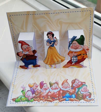 SNOW WHITE POP-UP BIRTHDAY or GET WELL CARD KIT by Sylvia Sprot