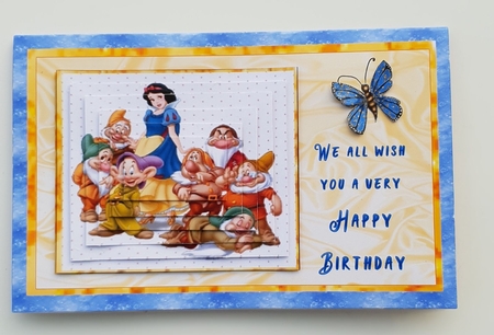 SNOW WHITE POP-UP BIRTHDAY or GET WELL CARD KIT by Sylvia Sprot